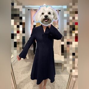 Elegant Navy Pea Coat